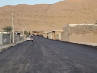 اجرای آسفالت معابر روستای بندوبست قیروکارزین
