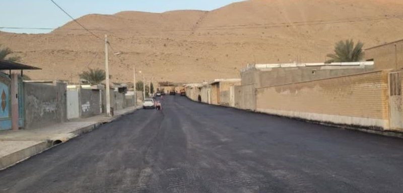 اجرای آسفالت معابر روستای بندوبست قیروکارزین