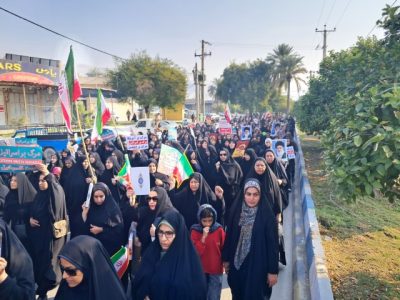 حماسه مردم قیروکارزین در محکومیت اغتشاشات + فیلم