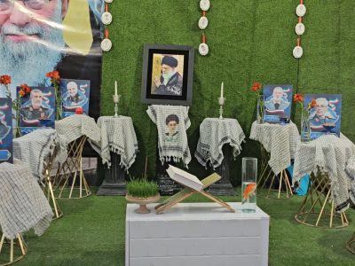 مردم شهر قیر سال ۱۴۰۵ را در میدان شهدا تحویل کردند