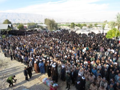 فیلم/ تشییع پیکر شهید امنیت علیرضا حقیقی در مبارک آباد قیروکارزین