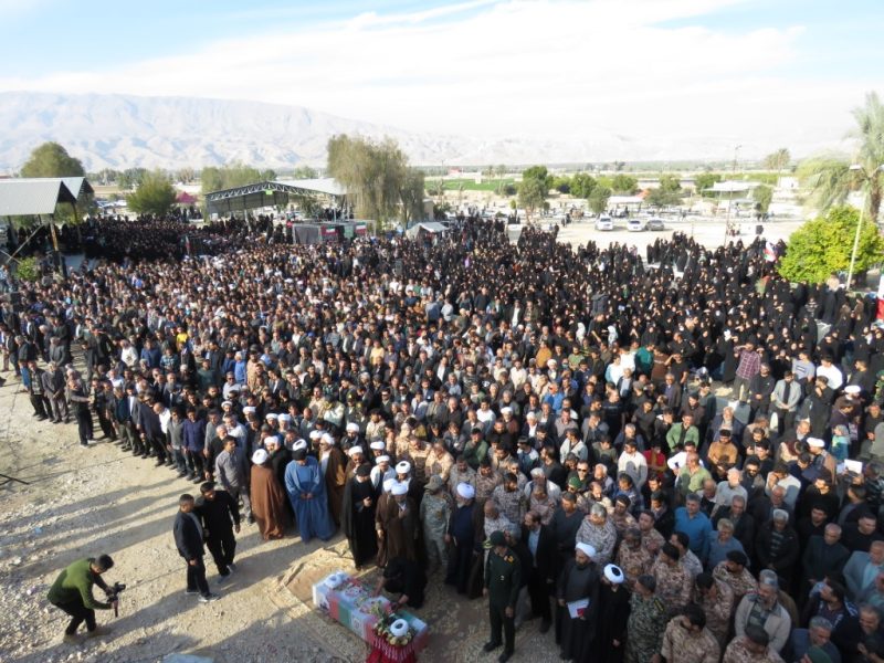 فیلم/ تشییع پیکر شهید امنیت علیرضا حقیقی در مبارک آباد قیروکارزین