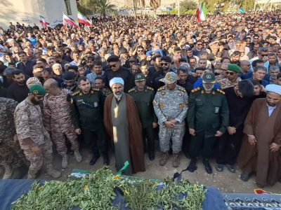 قیروکارزین در سوگ و خروش؛ شهید سروش با بدرقه به یادماندنی مردم به خاک سپرده شد