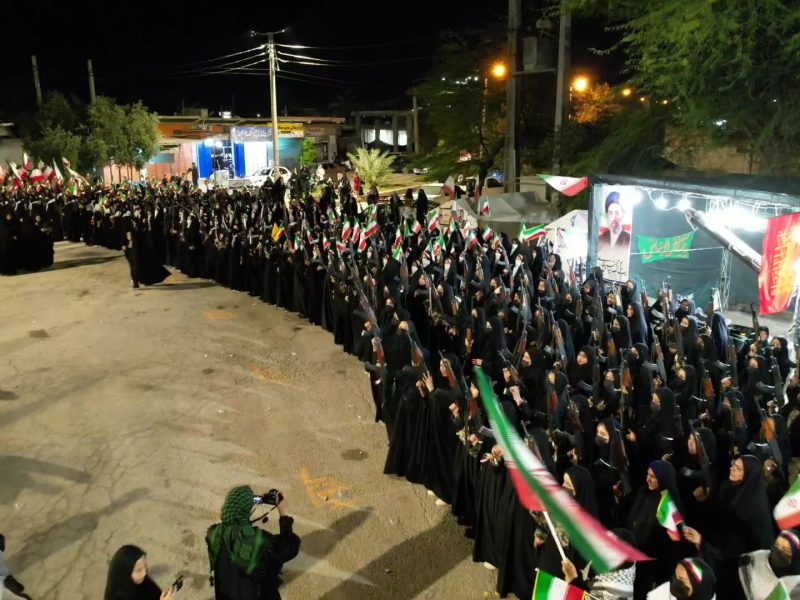 رزمایش بزرگ جان‌ فدایان ‌امام‌رضایی شهرستان قیروکارزین در موج حضور شصتم