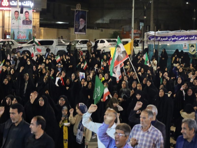 مردم قیروکارزین همچنان میدان‌دار رهبر شهید انقلاب