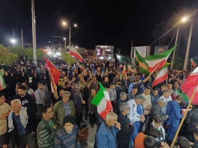 سوگواری مردم قیر در چهلمین شب شهادت رهبر انقلاب