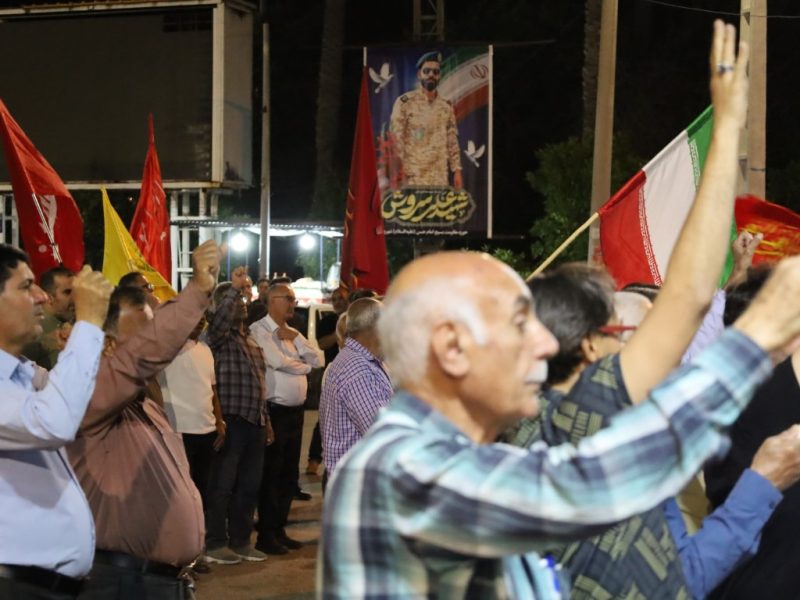 هفتاد و پنجمین موج  حضور مدافعان ایران شهر قیر