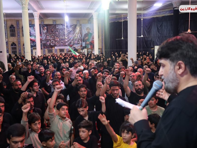 آیین چهلمین روز شهادت شهیدان ضیایی و بازرگان درمبارک آباد  برگزار شد