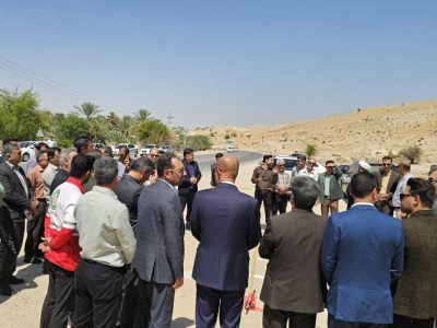 آیین کلنگ‌زنی پروژه بزرگراهی محور قیر ـ جهرم برگزار شد